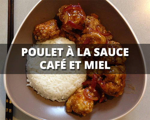 Poulet à la sauce café et miel